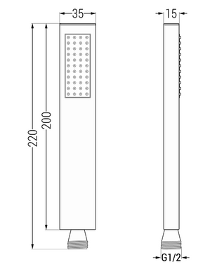 Душевая система с термостатом MEXEN CUBE DR02 CHROME + BOX скрытого монтажа