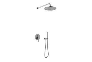 Душевая система KOHLMAN AXEL 30 GRAPHITE + BOX скрытого монтажа