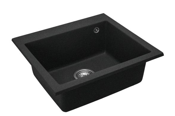 Гранітна кухонна мийка REA WEST XL BLACK MATT