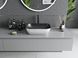 Умывальник (раковина) MEXEN RITA SILVER BRUSHED BLACK MATT накладной