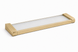 Полка стеклянная VBI PLUTO BRUSHED GOLD