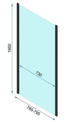 Душевая кабина REA RAPID SLIDE 80x100 BLACK
