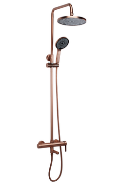 Душевой гарнитур REA ARCOS BRUSHED COPPER с изливом