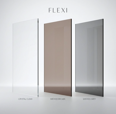 Душова стінка REA FLEXI 90 TRANSPARENT BLACK