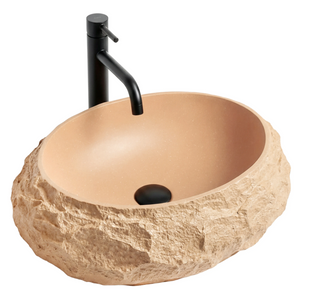 Умывальник (раковина) REA MIKA LIGHT TERRACOTTA MATT накладной