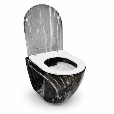 Підвісний унітаз VBI VULCANO BLACK ONYX