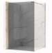 Душевая стенка REA FLEXI 130 GREY BRUSHED GOLD