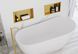Встраиваемая полка REA 30X45 BRUSHED GOLD с ободком