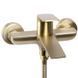 Змішувач для ванни та душу REA AVALON BRUSHED GOLD настінний з виливом
