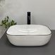 Умивальник (раковина) VBI RAVENNA WHITE BLACK EDGE накладний