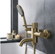 Смеситель для ванны REA LUNGO STRIPE BRUSHED GOLD с изливом