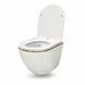Подвесной унитаз VBI VULCANO WHITE GOLD EDGE