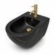 Подвесное биде VBI VULCANO BLACK MARBLE MATT