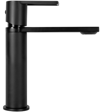 Змішувач для раковини (умивальника) REA FLIP BLACK чорний низький