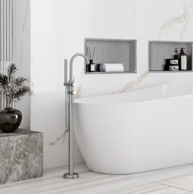 Встраиваемая полка REA 30X45 NICKEL BRUSHED с ободком
