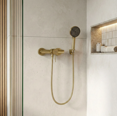 Смеситель для ванны REA LUNGO STRIPE BRUSHED GOLD без излива