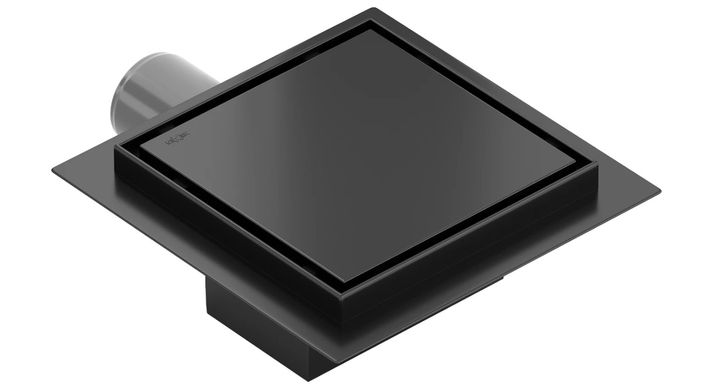 Трап для душа MEXEN FLAT BLACK 12х12 черный, квадратный