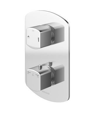Душевая система KOHLMAN FOXAL 40 CHROME с термостатом + BOX скрытого монтажа