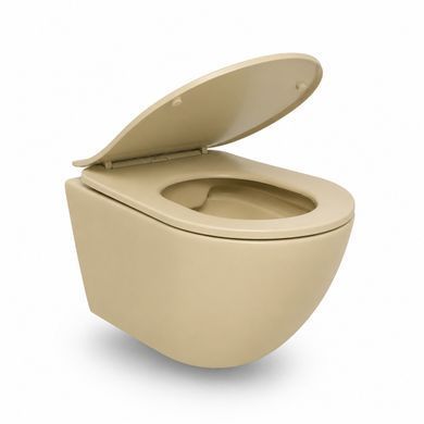 Подвесной унитаз VBI VULCANO BEIGE MATT