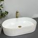 Умивальник (раковина) VBI VERONA 60 WHITE GOLD EDGE накладний