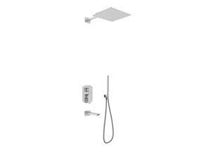 Душевая система KOHLMAN FOXAL 25 CHROME + BOX скрытого монтажа