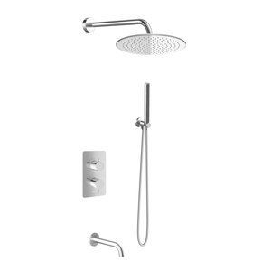 Душевая система KOHLMAN AXEL 30 CHROME с термостатом + BOX скрытого монтажа