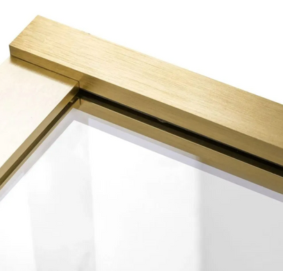Шторка для ванны REA ELEGANT 70 BRUSHED GOLD постоянная