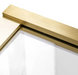 Шторка для ванны REA ELEGANT 70 BRUSHED GOLD постоянная