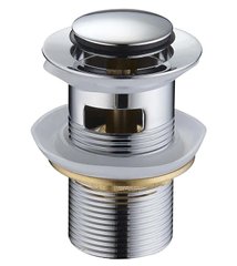 Донный клапан для раковины MEXEN KLIK-KLAK CHROME с переливом MEX-79925-00