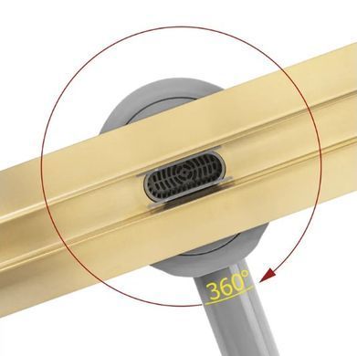 Трап для душа REA NEOX 60 SLIM PRO BRUSHED GOLD матовое золото