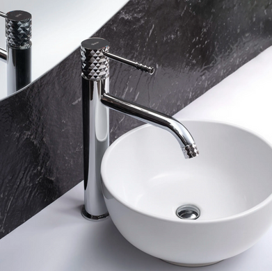 Смеситель для раковины (умывальника) REA LUNGO DIAMOND CHROME высокий