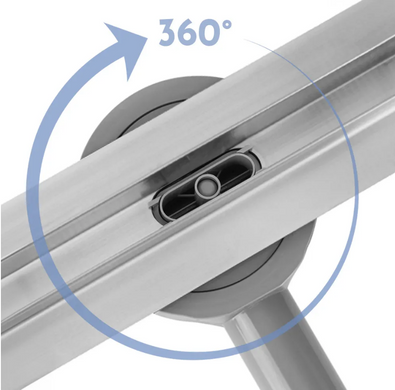 Трап для душу REA NEOX 100 SLIM PRO сталь
