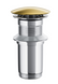Донний клапан для умивальника Corsan KLIK-KLAK GOLD без переливу золотий 1 386 грн