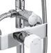 Душовий гарнітур REA BLOOM CHROME WHITE з виливом