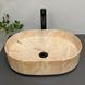 Умивальник (раковина) VBI VERONA 50 TRAVERTINE GLOSSY накладний