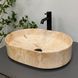 Умивальник (раковина) VBI VERONA 50 TRAVERTINE GLOSSY накладний