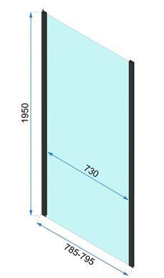 Душевая кабина REA RAPID FOLD 80x80 BLACK