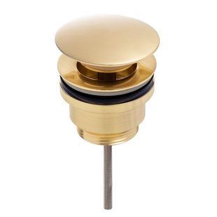Донный клапан для раковины YOKA CLICK-CLACK GOLD универсальный * BK.POP-71-GLD