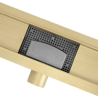 Трап для душа REA NEOX 100 GOLD 2в1 золотой