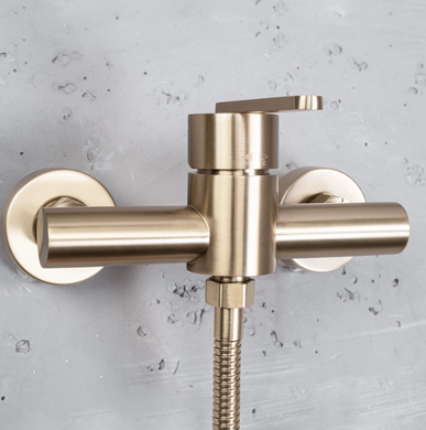Смеситель для ванны и душа REA ONTARIO BRUSHED GOLD без излива