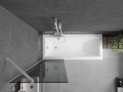 Шторка для ванны MEXEN NEXT GRAFIT WHITE 60 постоянная