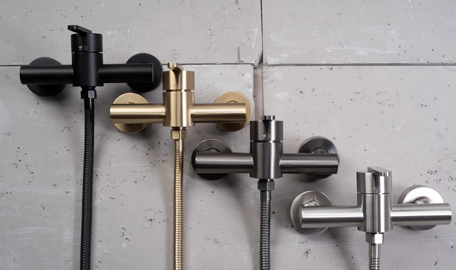 Смеситель для ванны и душа REA ONTARIO BRUSHED GOLD без излива