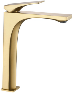 Змішувач для раковини (умивальника) REA JOE BRUSHED GOLD високий