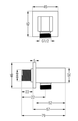 Душова система з термостатом MEXEN CUBE DR02 GRAFIT + BOX прихованого монтажу
