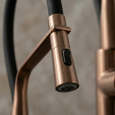 Змішувач для кухні REA CASTOR BLACK BRUSHED COPPER