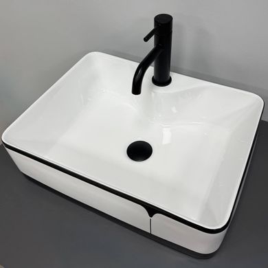 Умивальник (раковина) VBI FORLI BLACK LINED накладний