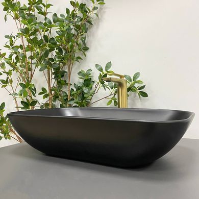 Умывальник (раковина) VBI AVEZZANO BLACK MATT накладной