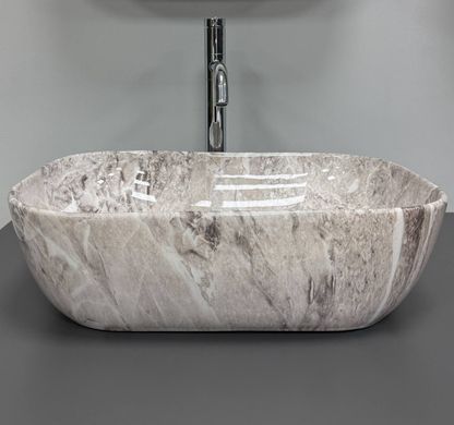 Умывальник (раковина) VBI RAVENNA STONE GLOSSY накладной