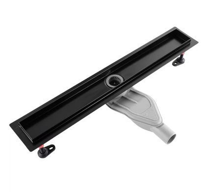 Трап для душу REA NEOX 90 SUPERFLOW BLACK 2в1 чорний