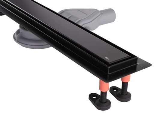Трап для душу REA NEOX 90 SUPERFLOW BLACK 2в1 чорний